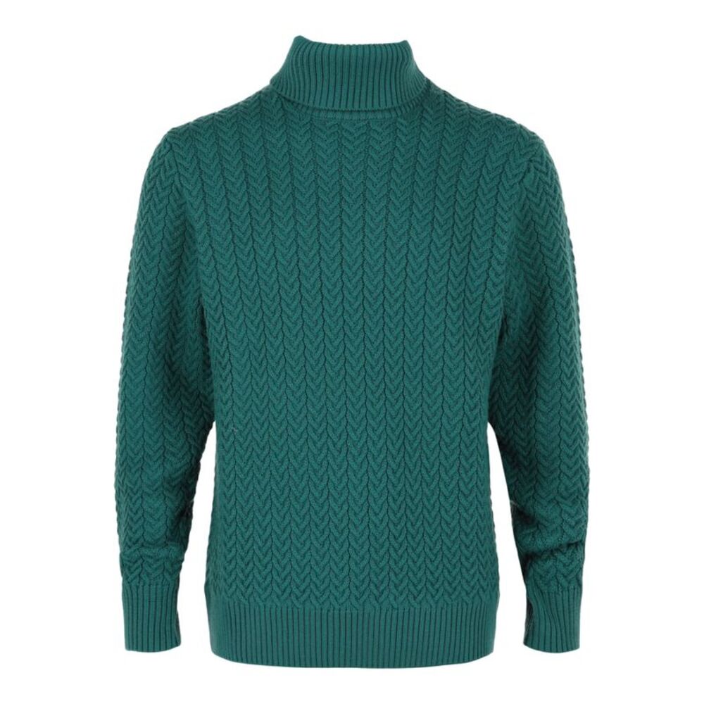 Slowear Zanone Cable Knit Sweater Green Mens